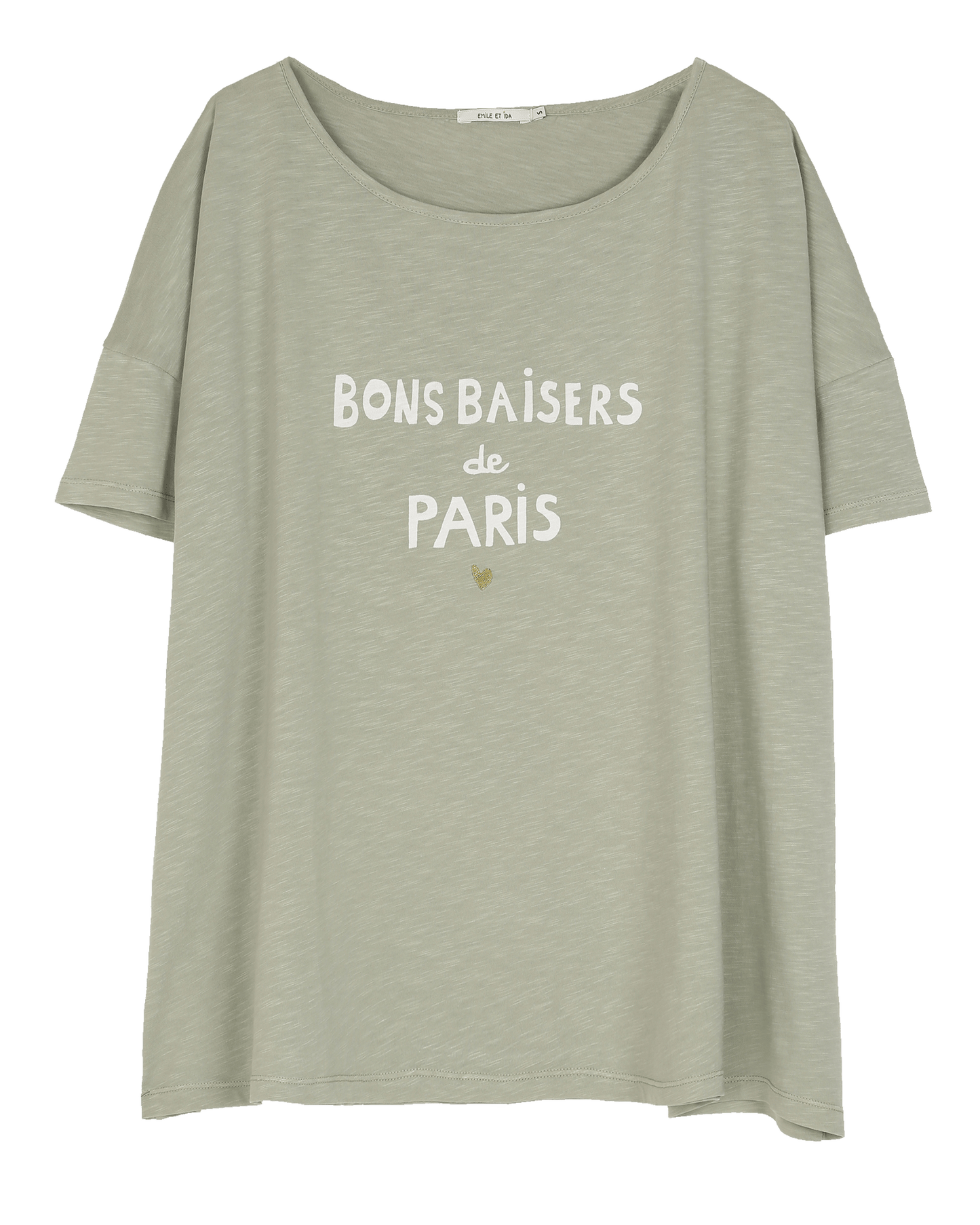 T-shirt Bons Baisers de Paris sauge