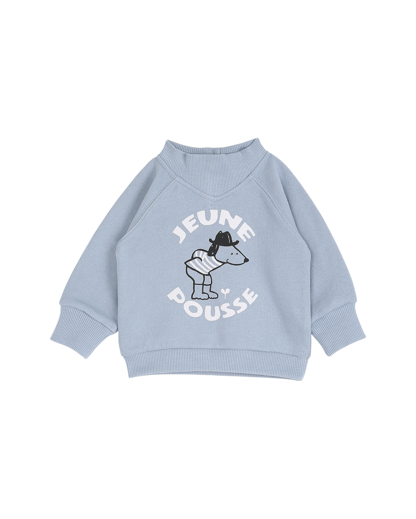 Sweat bébé en coton moletonné lac jeune pousse