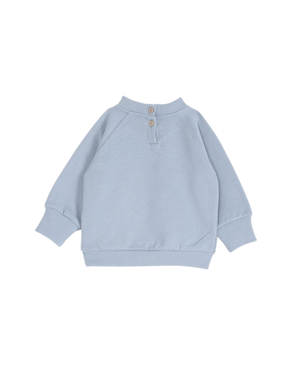 Sweat bébé en coton moletonné lac jeune pousse