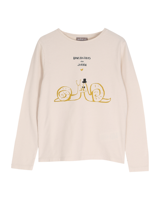 T-shirt en coton coquille escargot