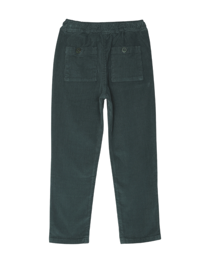pantalon garcon en velours milleraies forêt