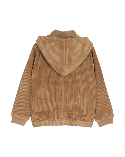 blouson en velours macchiato
