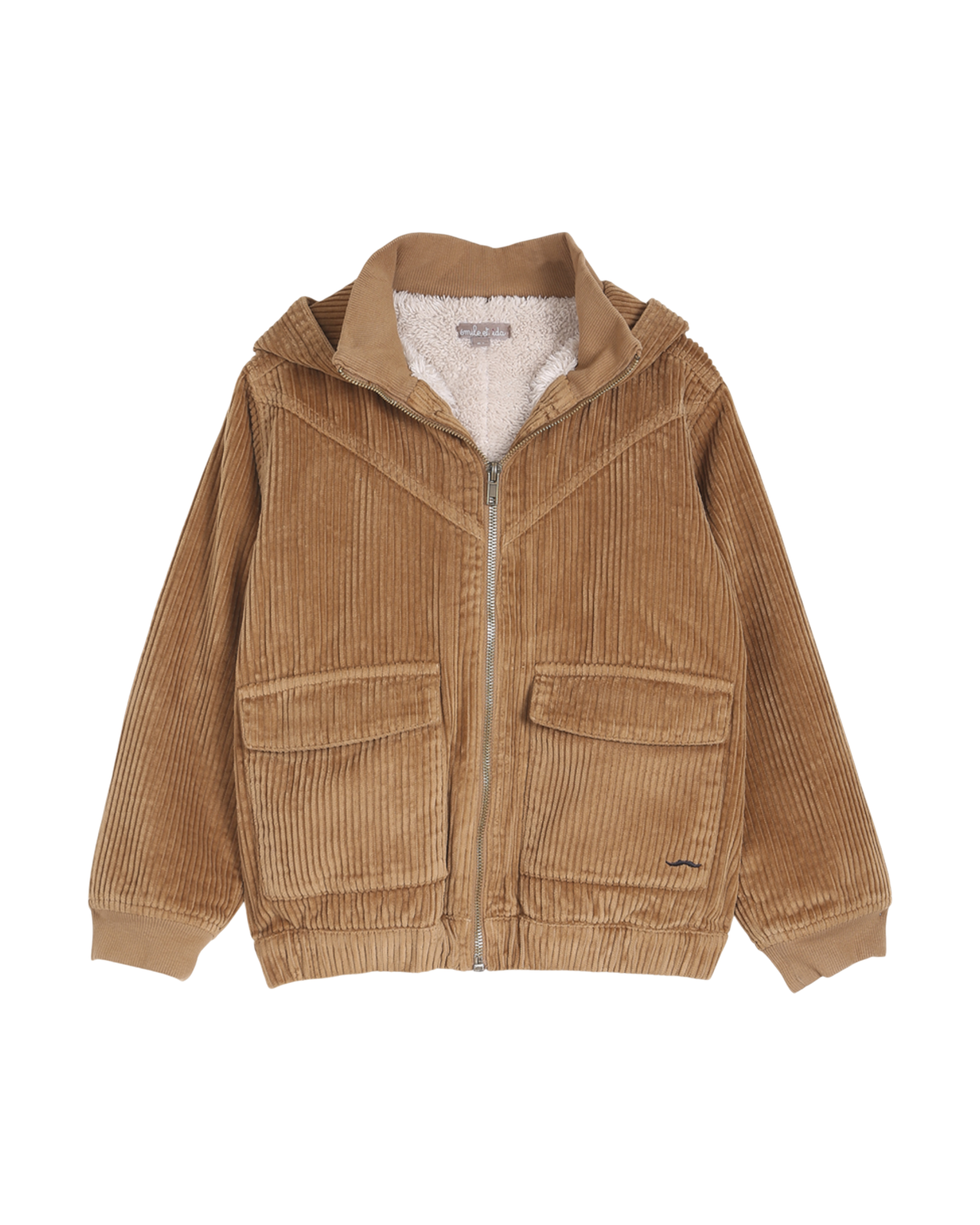 blouson en velours macchiato