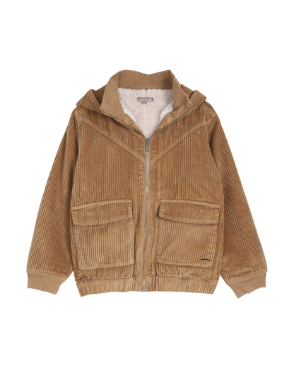 blouson en velours macchiato