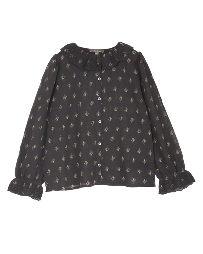Blouse jonquille noir