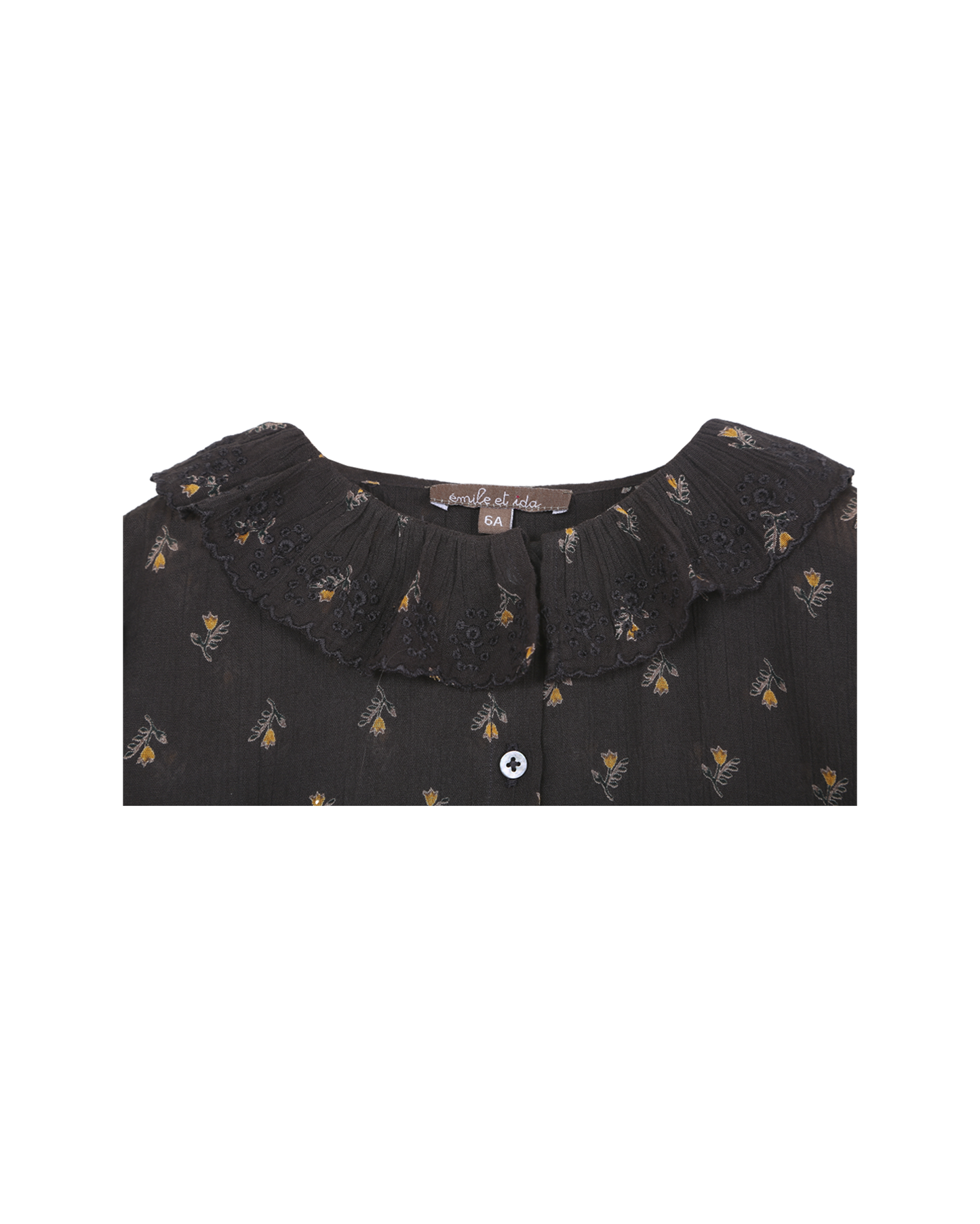 Blouse jonquille noir
