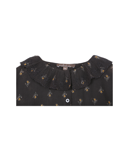 Blouse jonquille noir