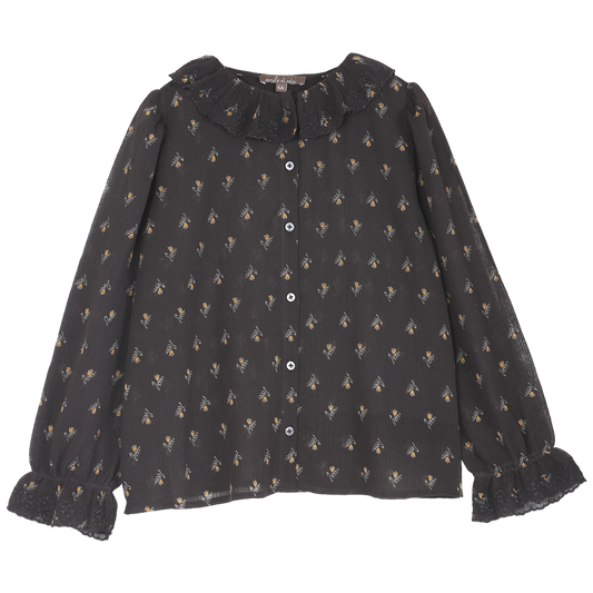 Blouse jonquille noir