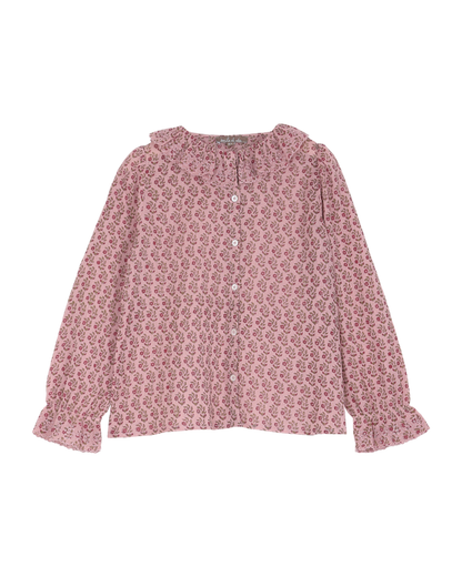 blouse bébé pâquerette rose