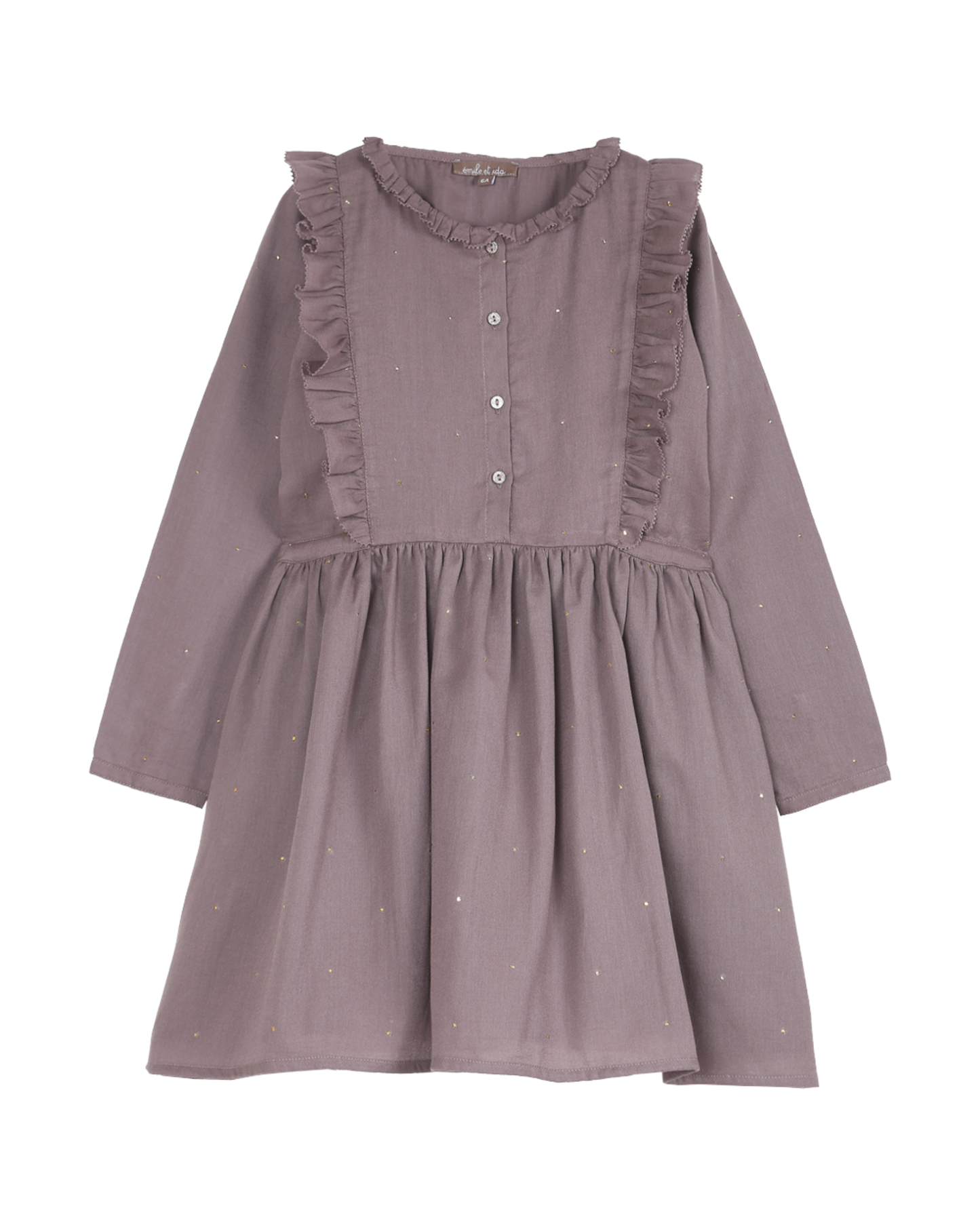 Robe mukesh en crepe de coton lavande