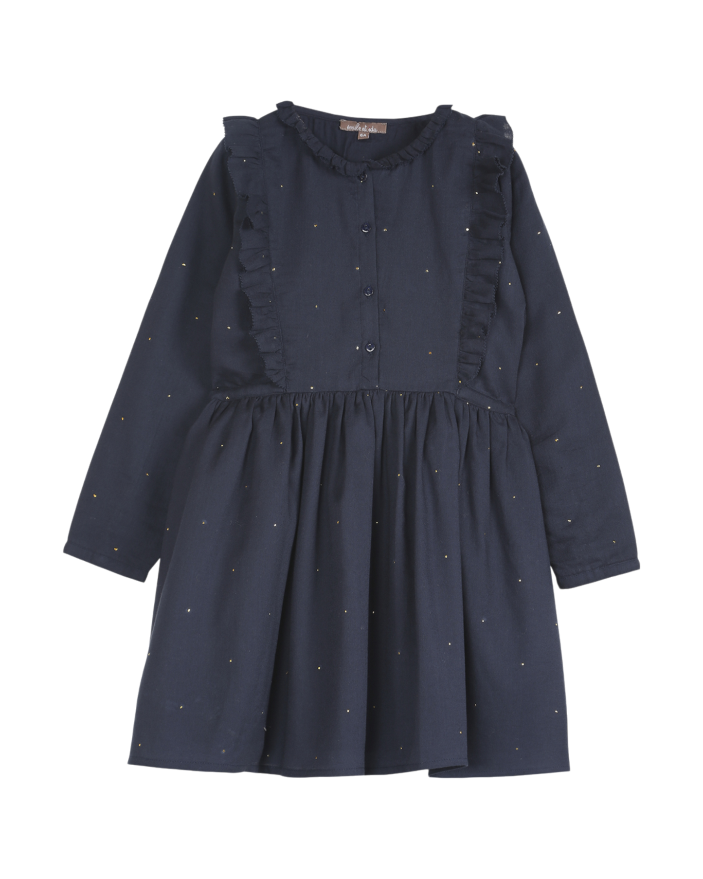 robe fille mukesh en crepe de coton abysse