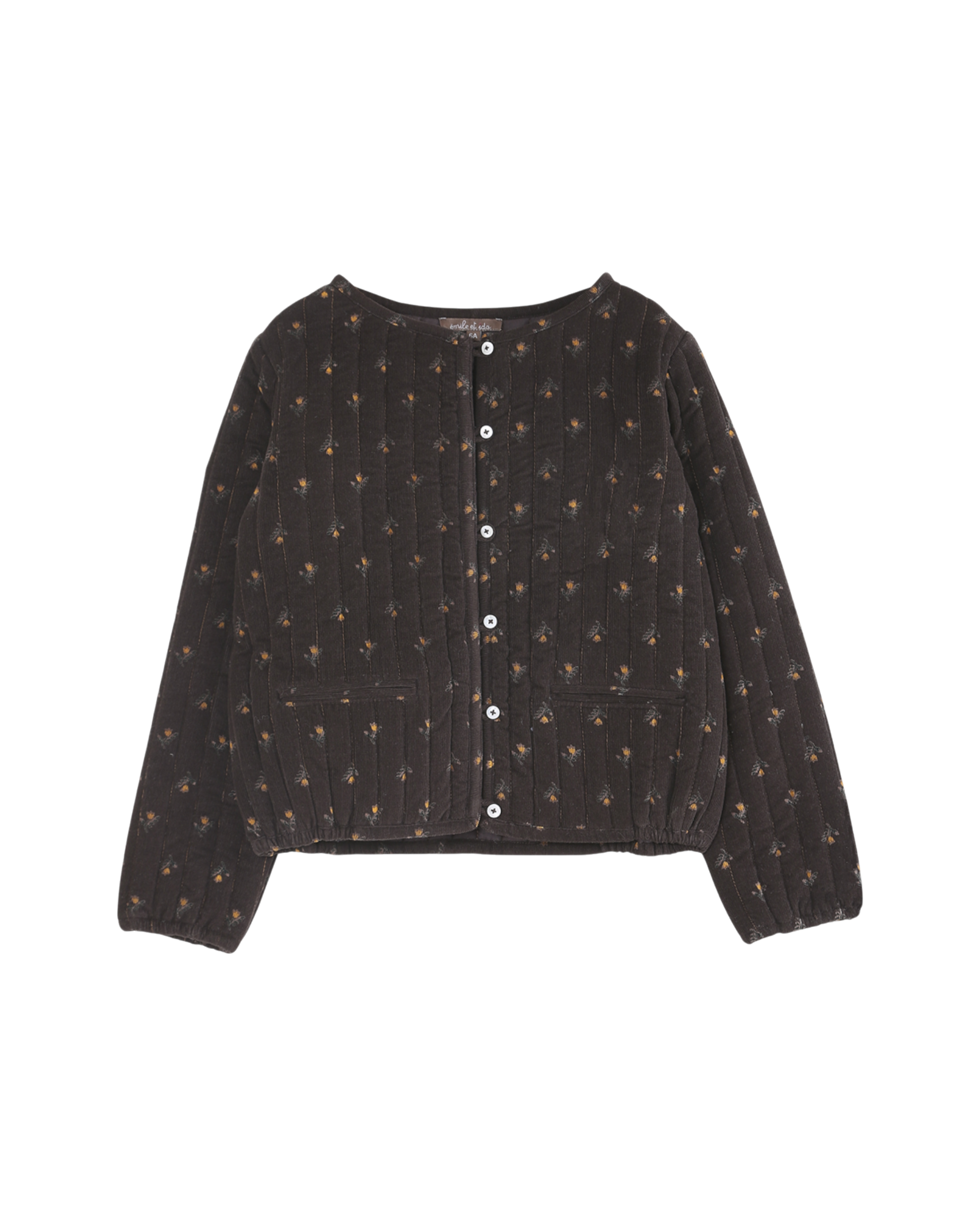 Veste velours milleraies jonquille marine