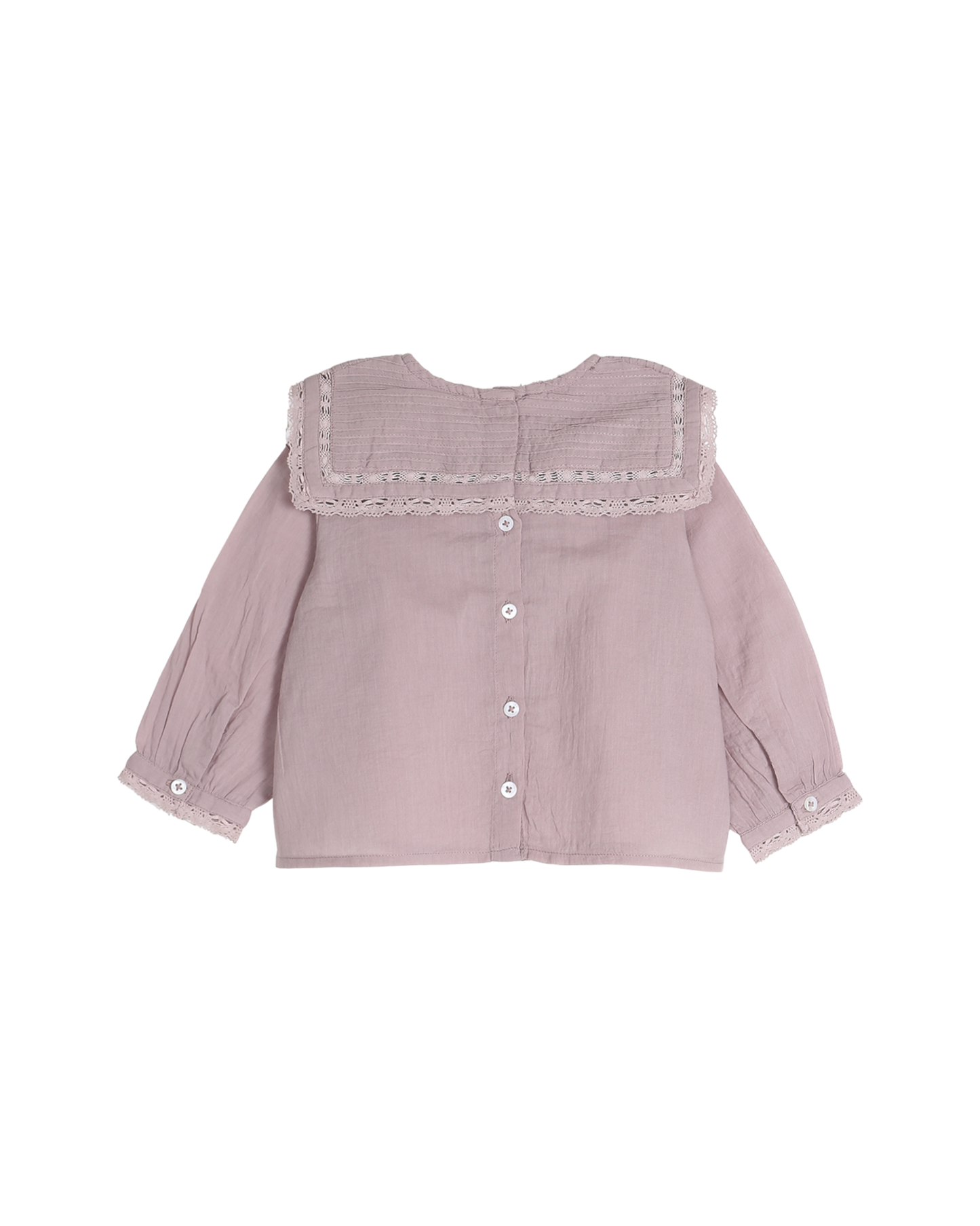 Blouse bébé en voile de coton violette