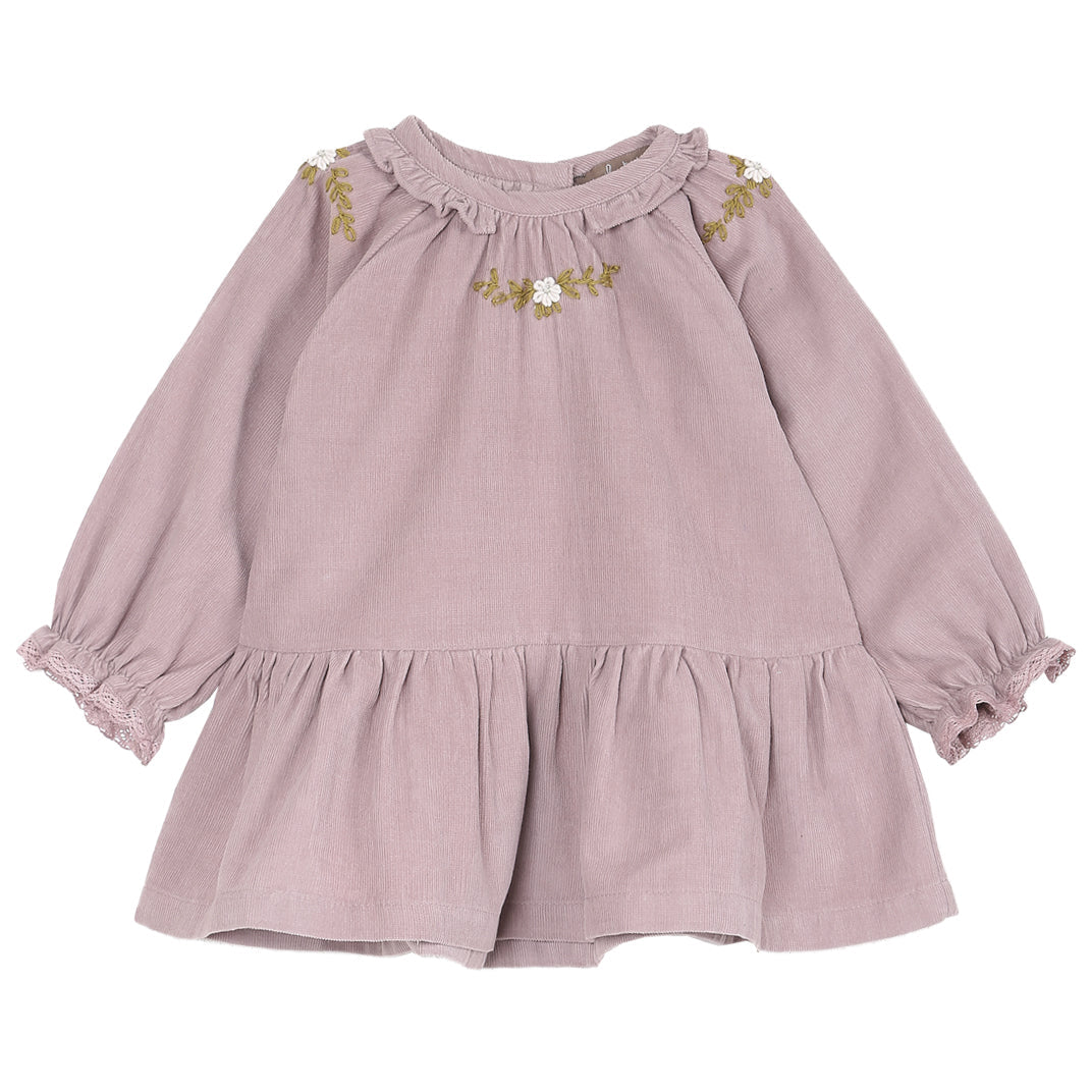 robe bebe en velours violette