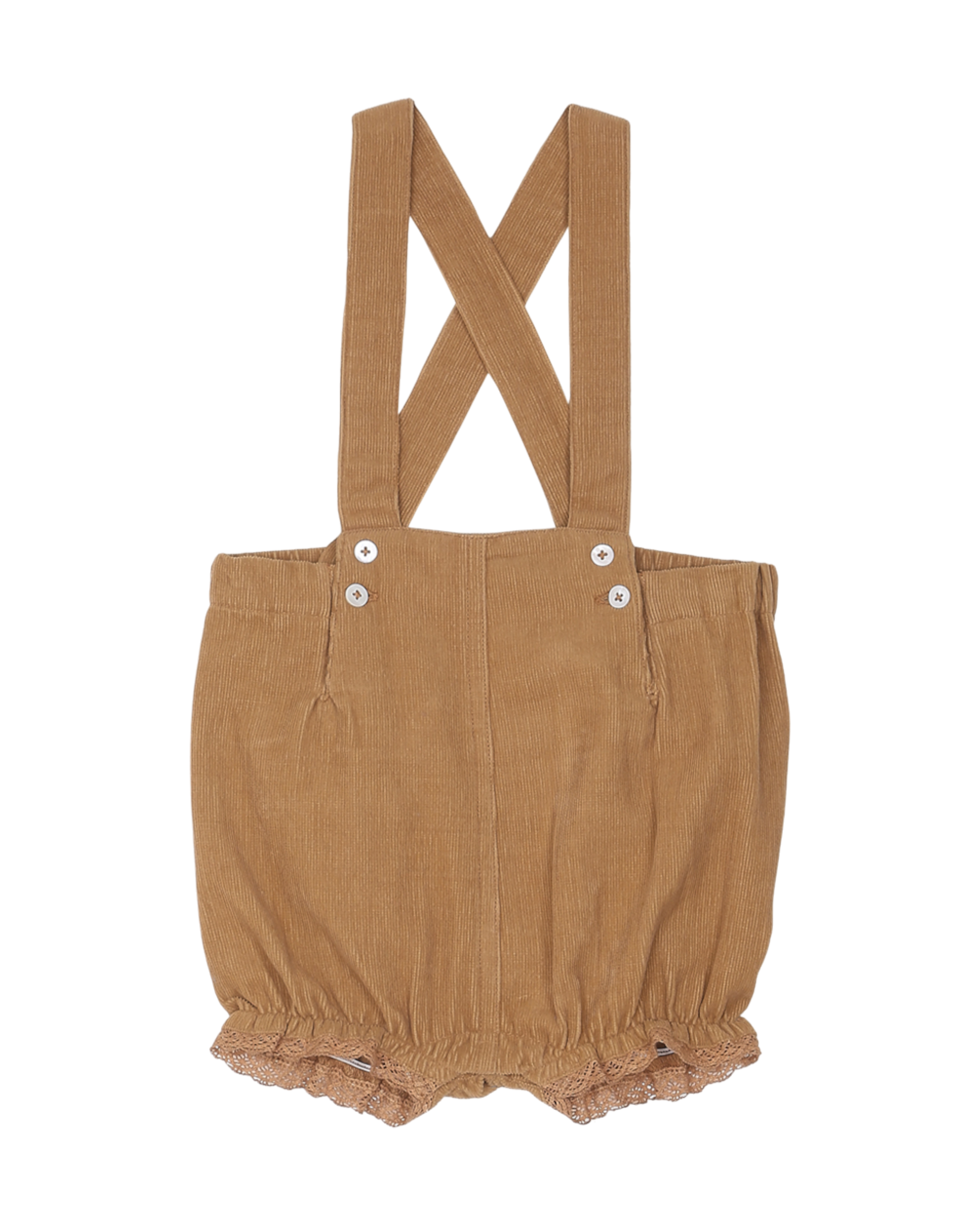 Bloomer à bretelles velours macchiato