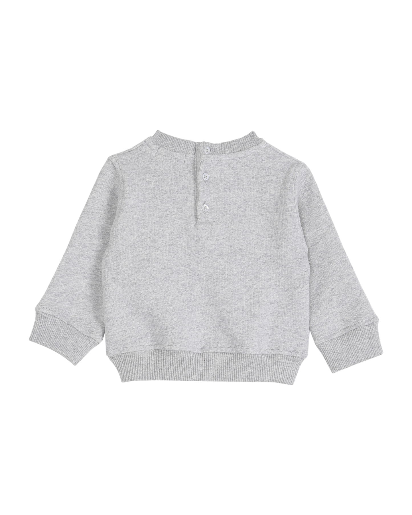 sweat en coton bio gris chine ourson