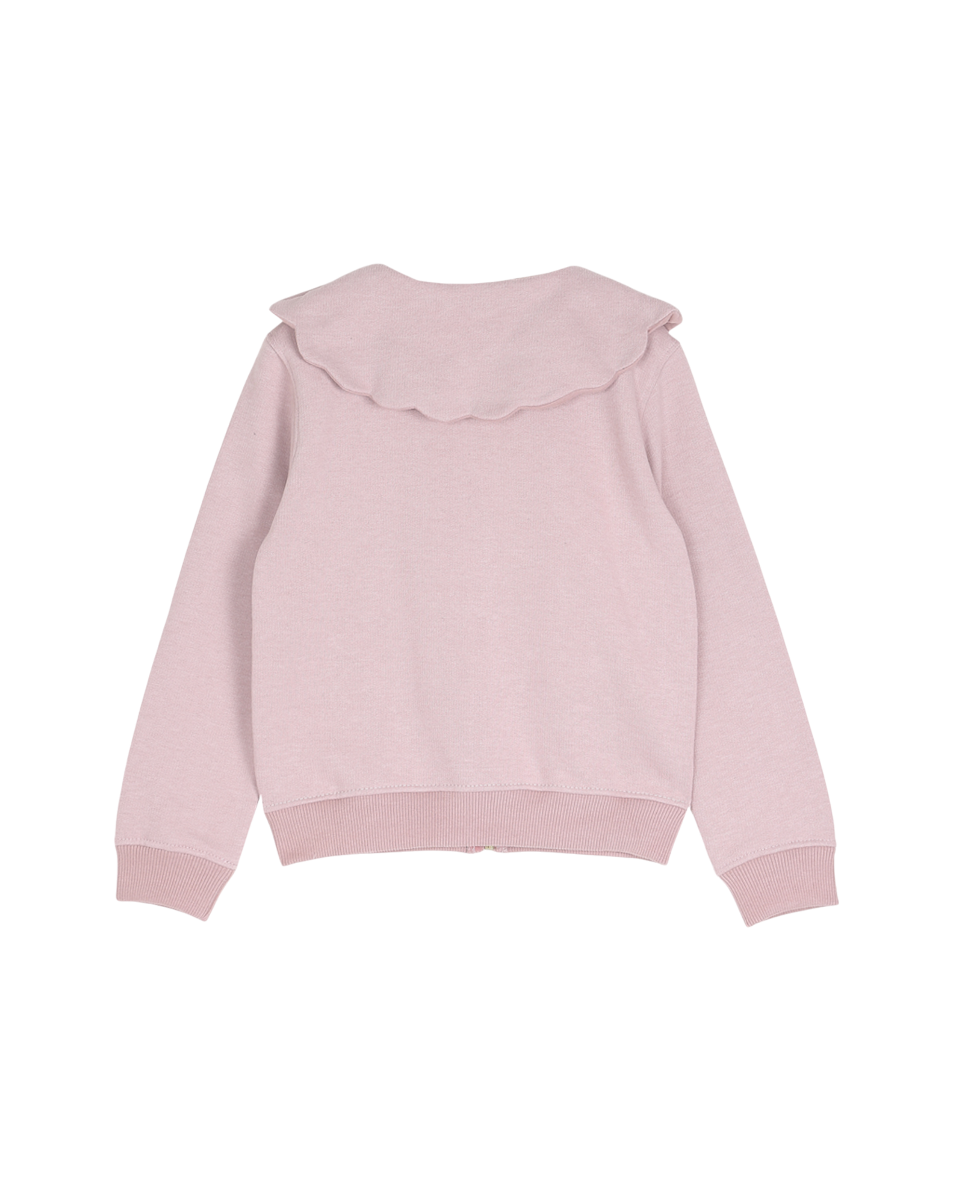 Sweat fille en coton bio molletonné bois