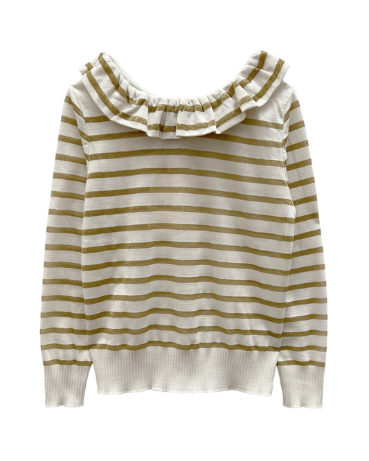 T-shirt volanté or