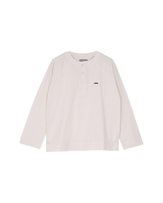 Tee-shirt tunisien en coton bio ecru
