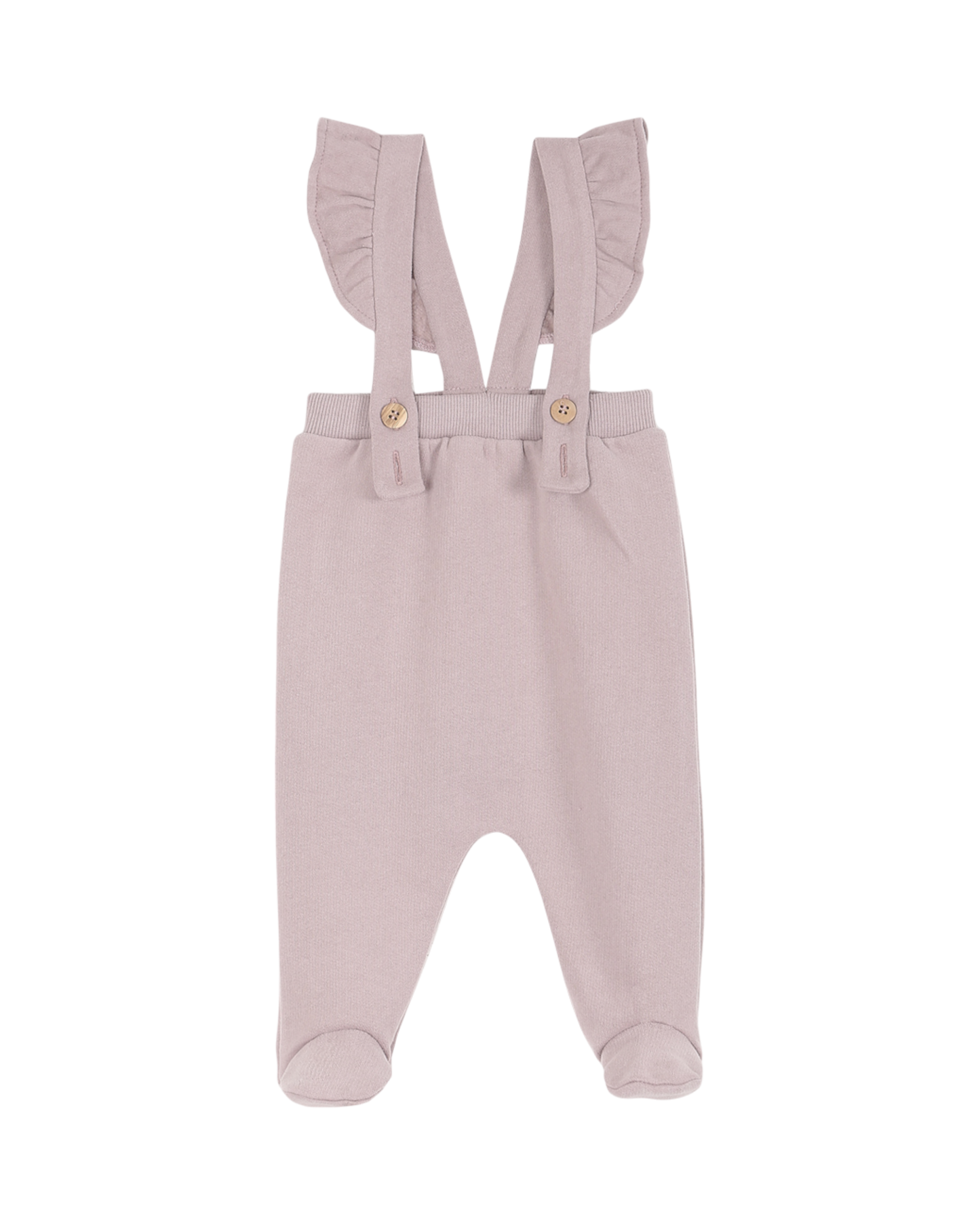 Pantalon à pieds coton bio molletonné violet
