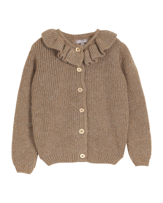 cardigan collerette nougatine lurex