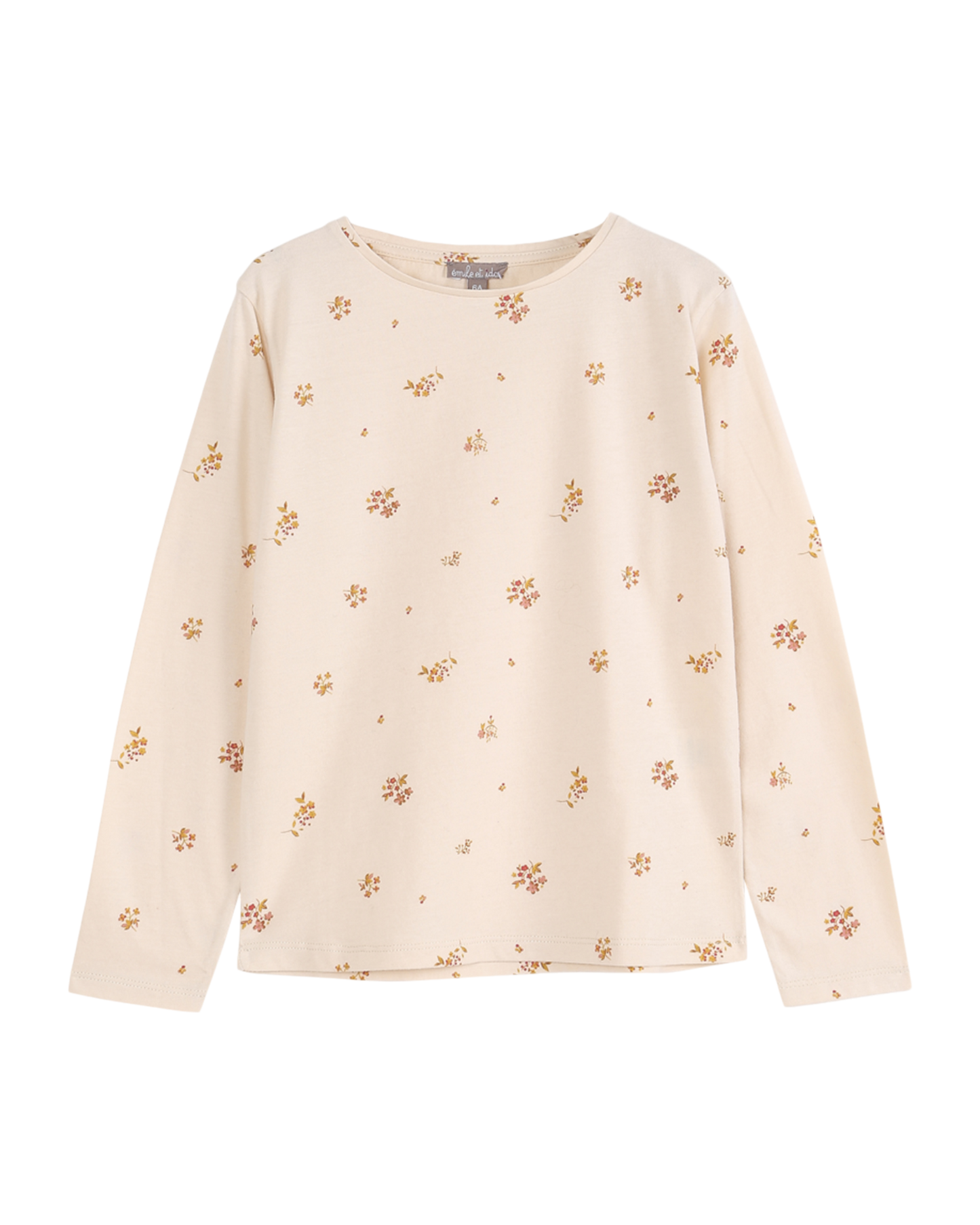 tee shirt imprime fleurs coton bio coquille