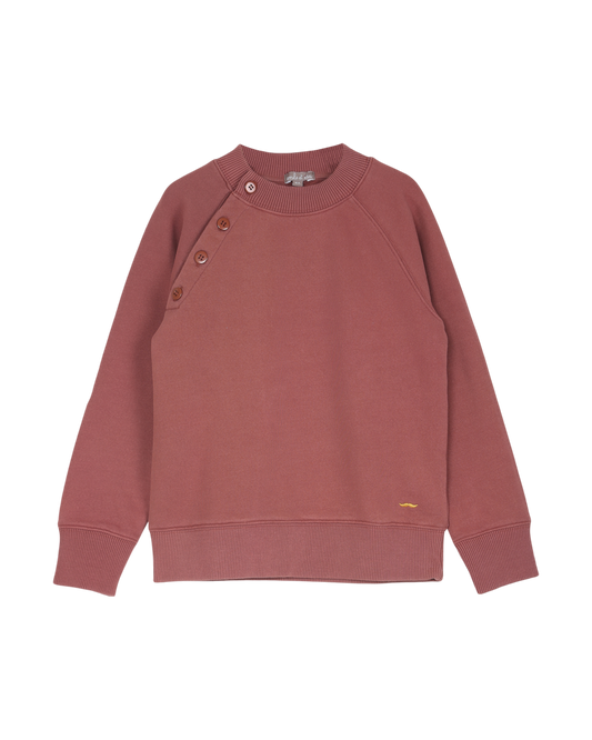 sweat shirt garcon en coton molletonne auburn