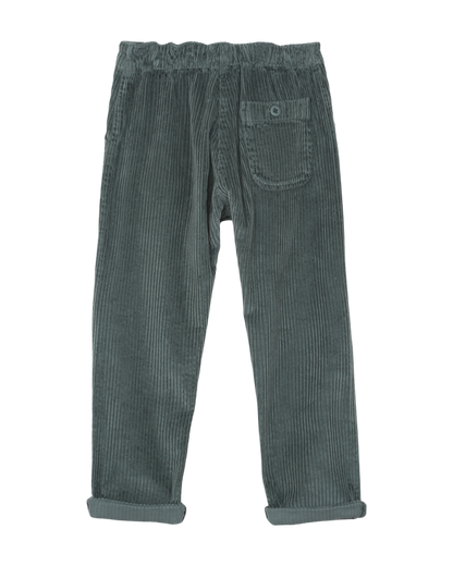 pantalon garcon en velours a grosses côtes canard