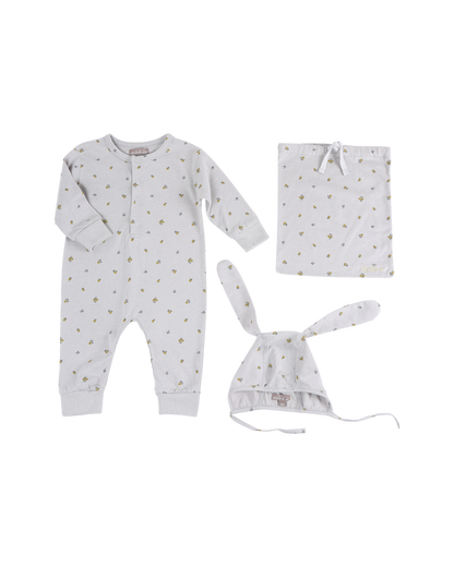 Cadeau naissance coton bio brume
