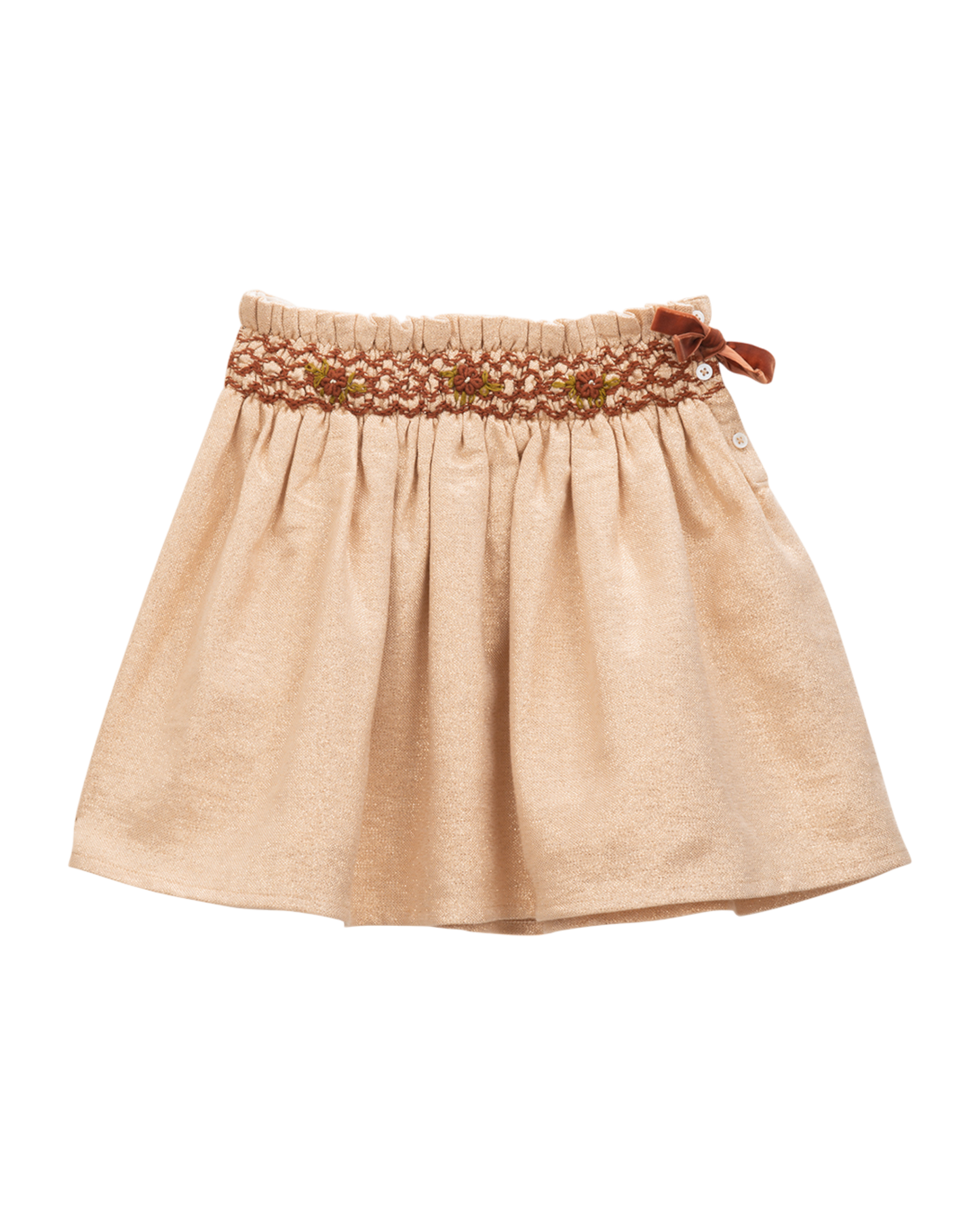 Exclusivité - Jupe Lurex beige Fille