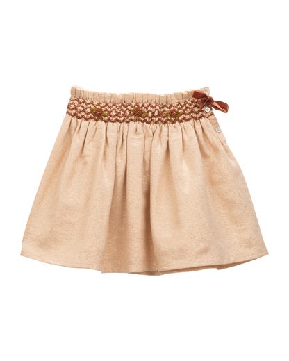 Exclusivité - Jupe Lurex beige Fille