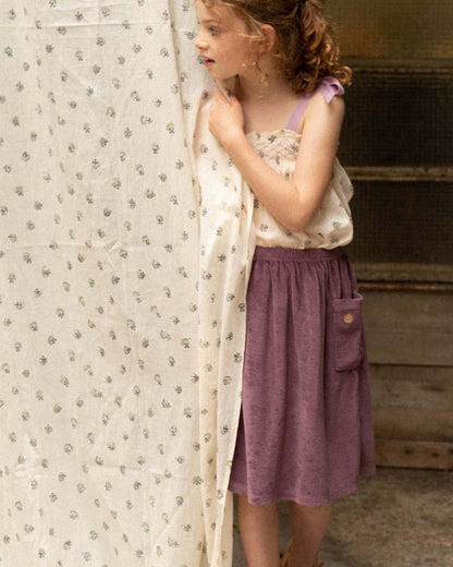 Jupe éponge violet