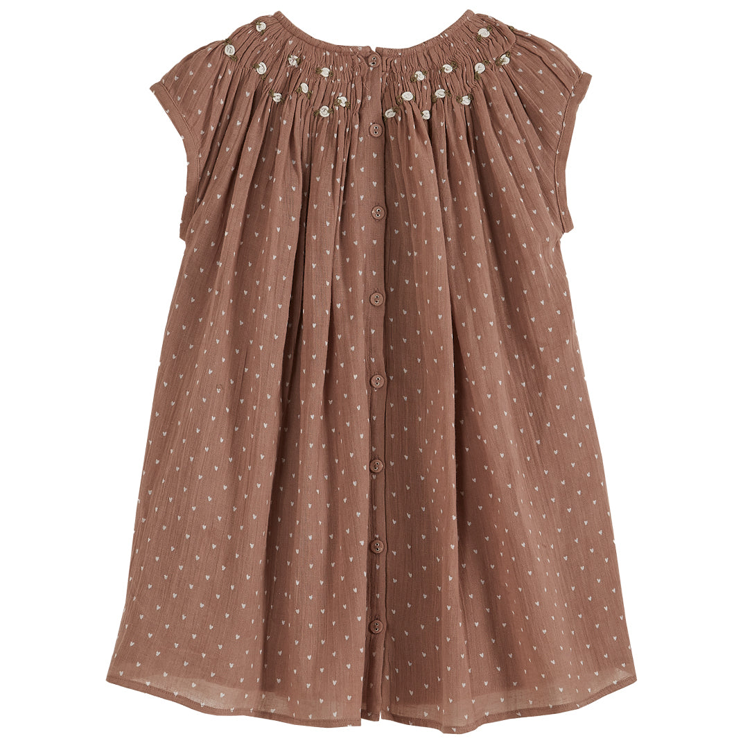 Robe voile de coton terracotta