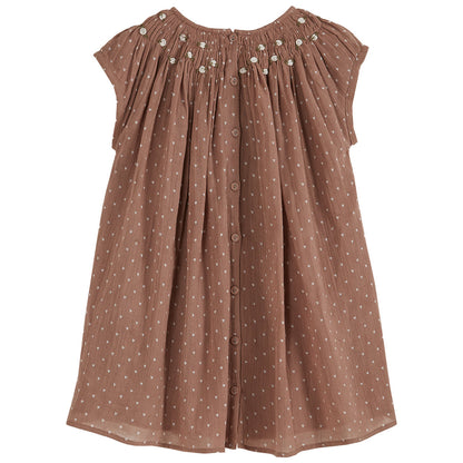 Robe voile de coton terracotta