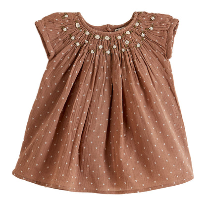 Robe voile de coton terracotta
