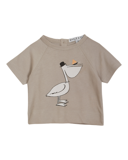 T-shirt pélican gris