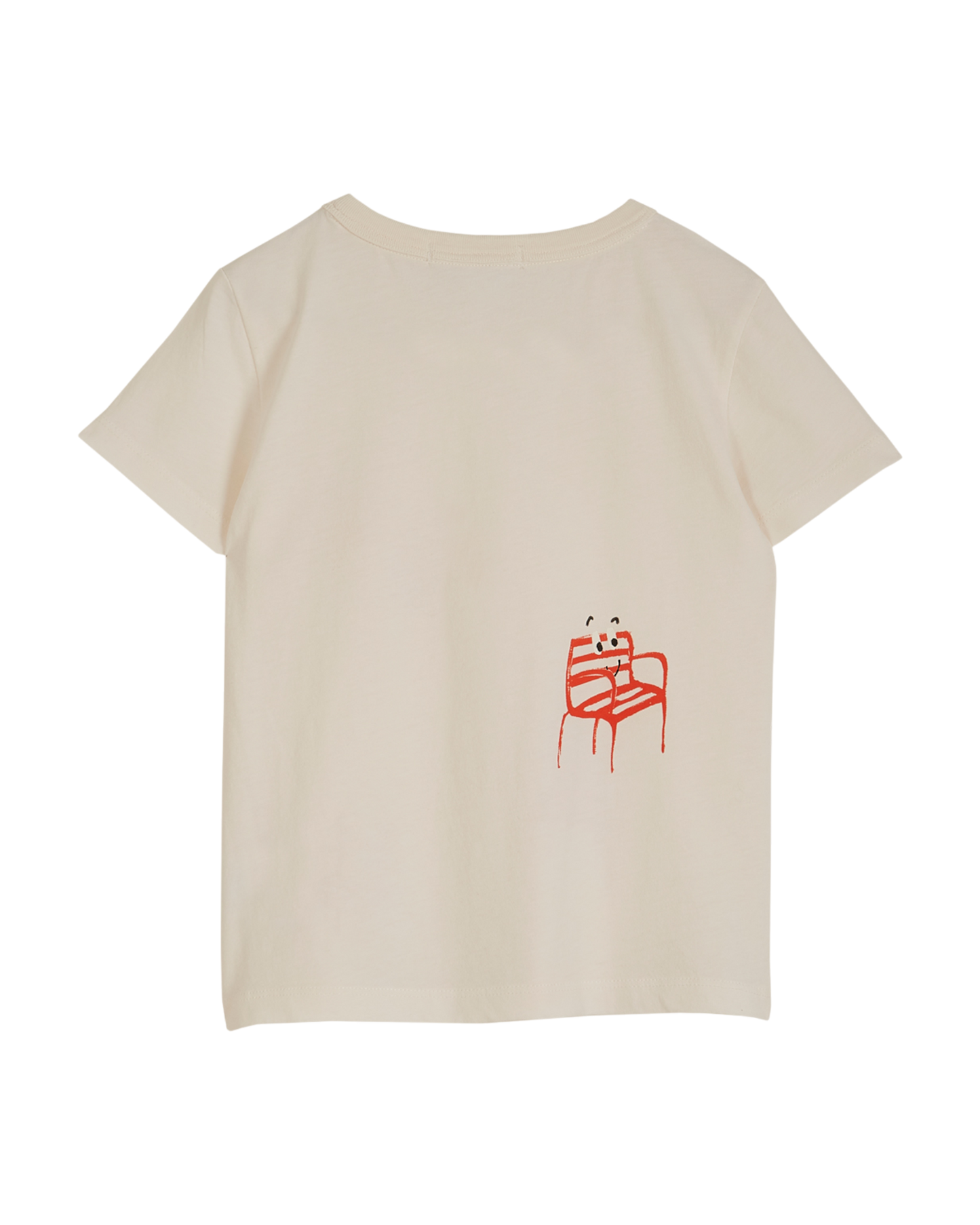 T-shirt coton blanc chaises