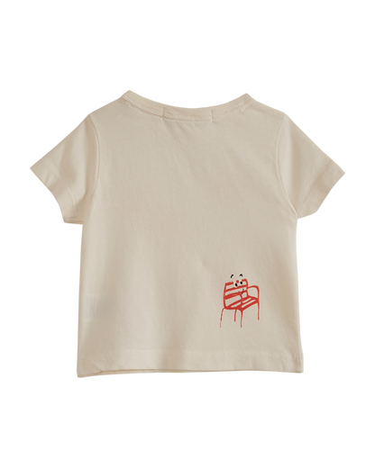T-shirt coton blanc chaises