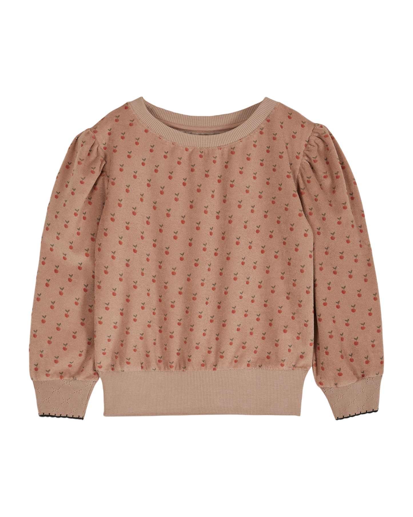 Sweat éponge pomme terracotta