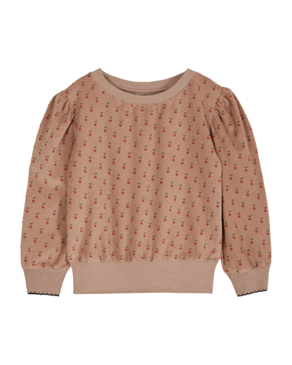 Sweat éponge pomme terracotta