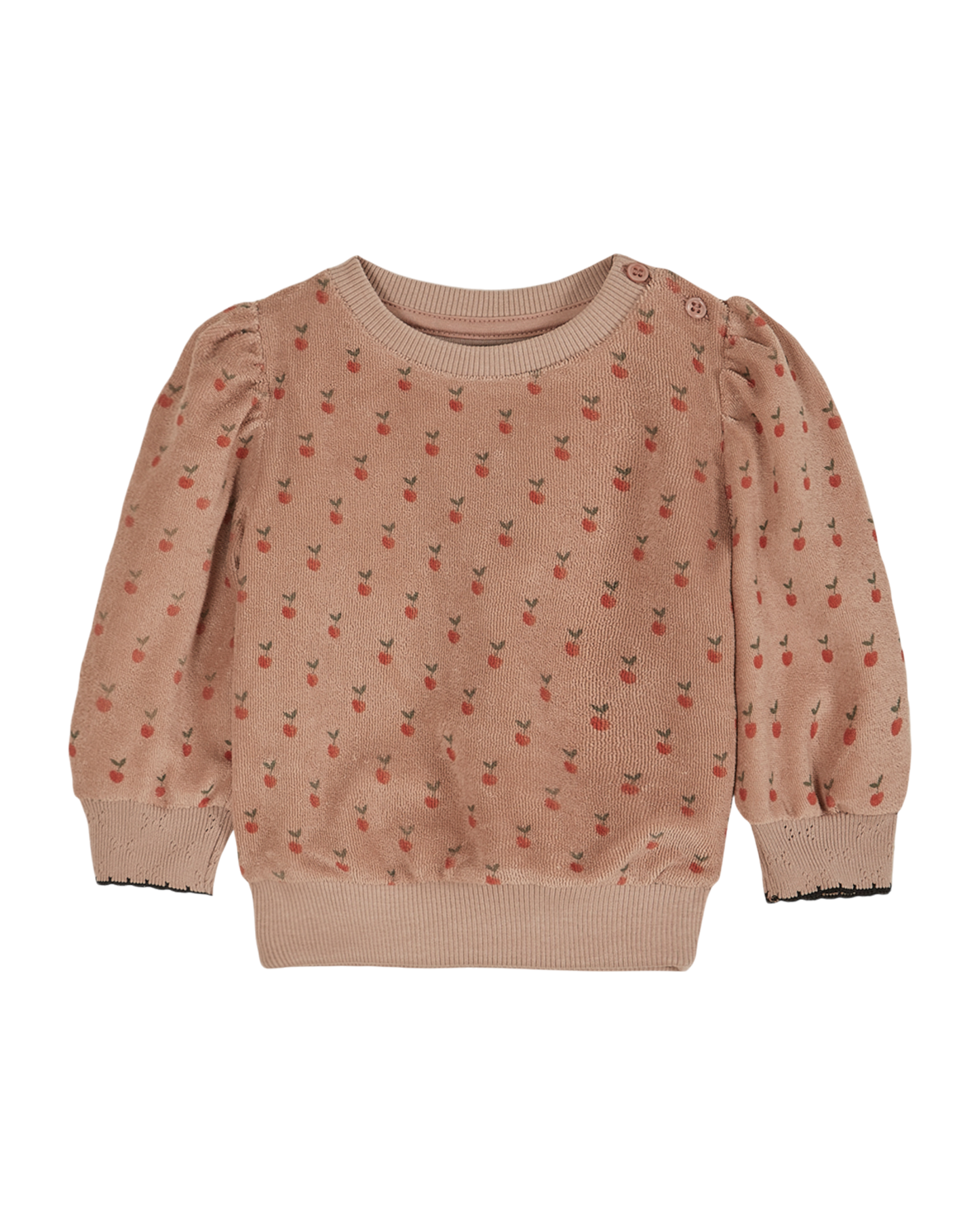 Sweat éponge pomme terracotta
