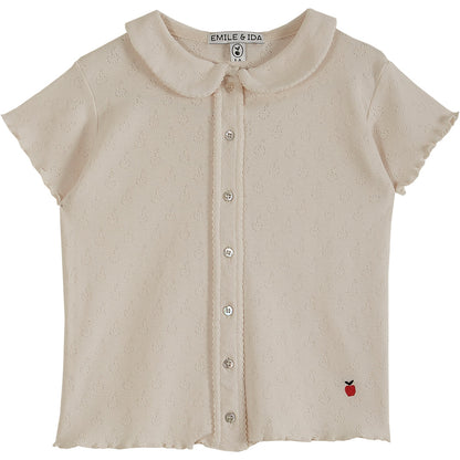 Tee-shirt jersey de coton modal blanc