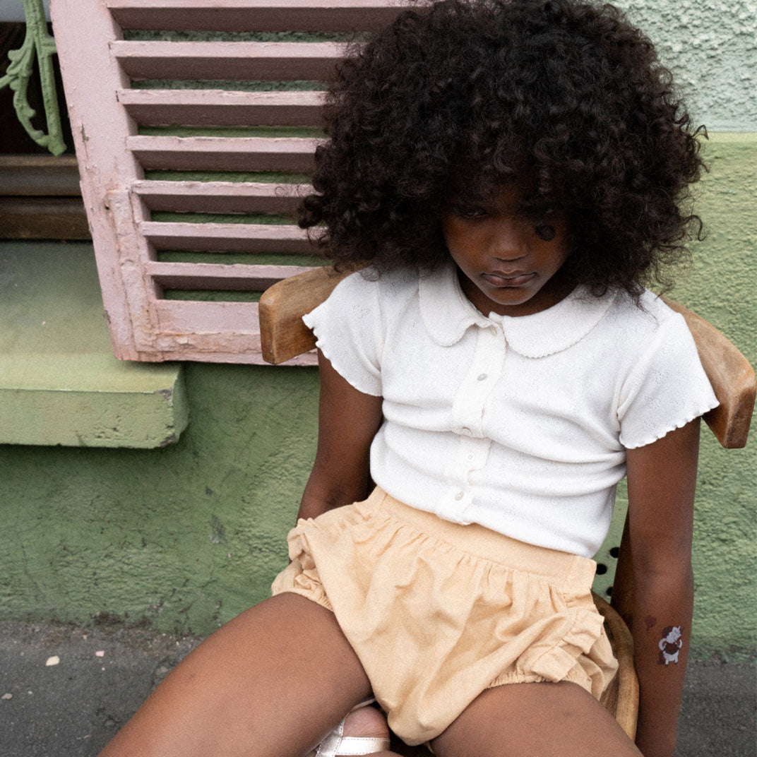 Tee-shirt jersey de coton modal blanc