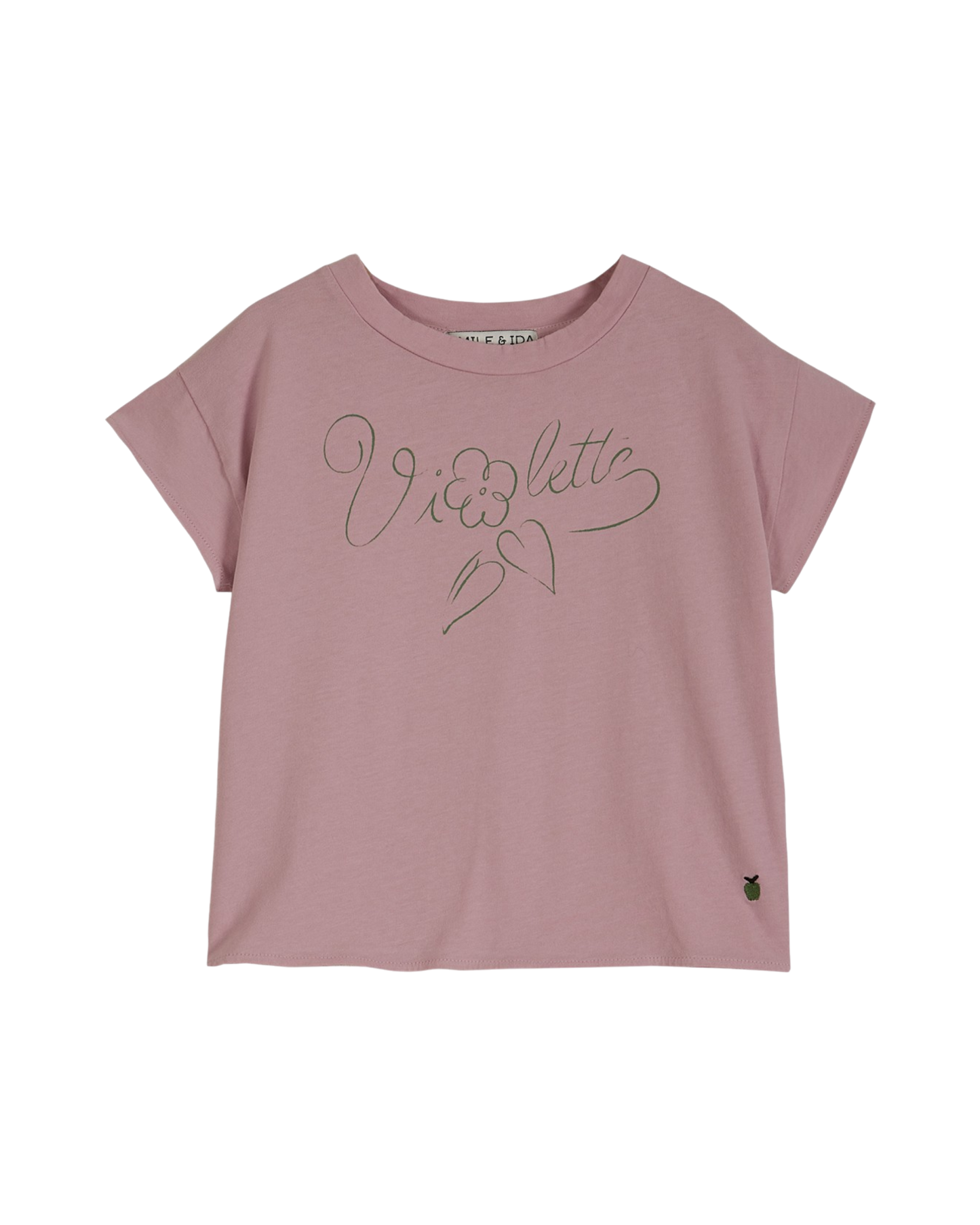 T-shirt coton bio violet