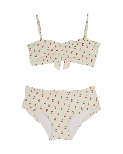 Maillot de bain 2 pièces pomme écru