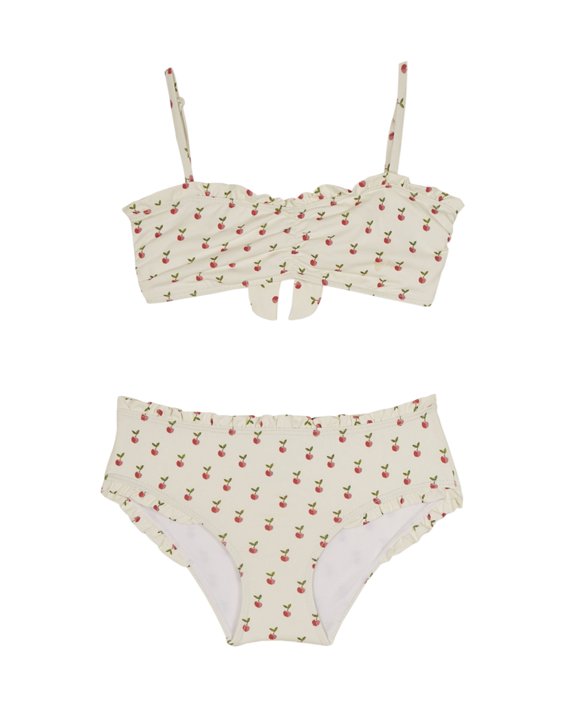 Maillot de bain 2 pièces pomme écru