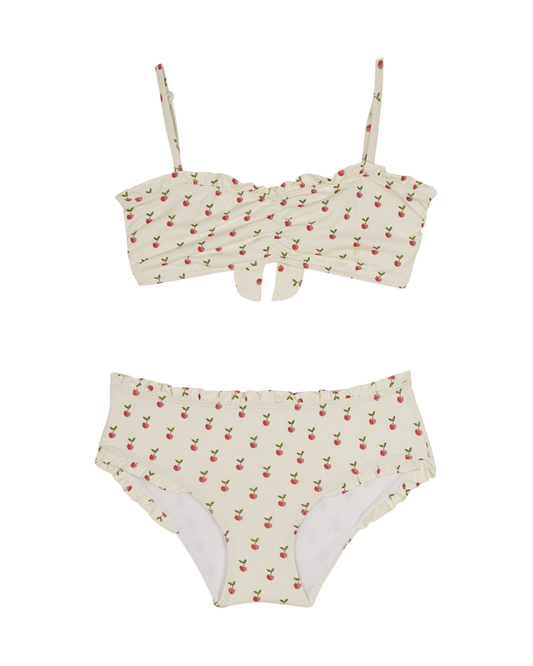 Maillot de bain 2 pièces pomme écru