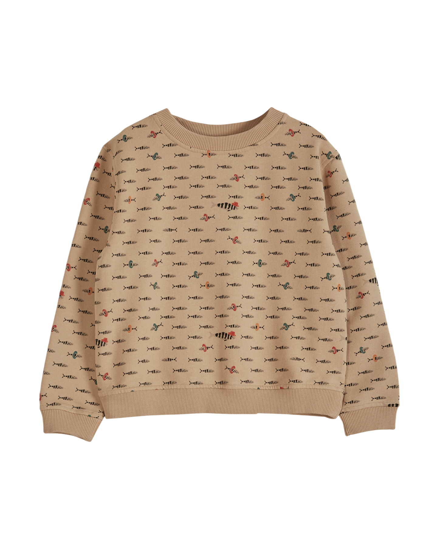Sweat coton bio poisson beige