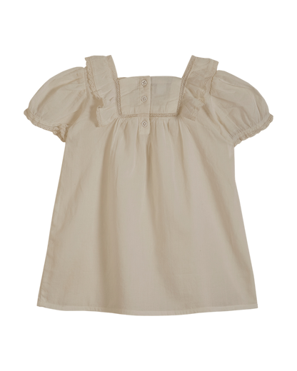 Robe voile de coton blanc
