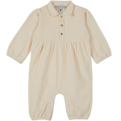 Combinaison velours de coton porcelaine